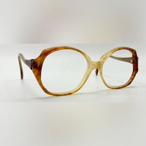 Vintage SRO Brown Oval Sunglasses Frames Only